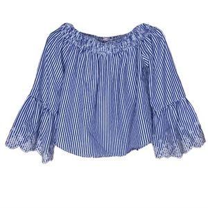 PINK PEONY 🌸 WOMENS OFF SHOULDER BELL SLEEVE TOP